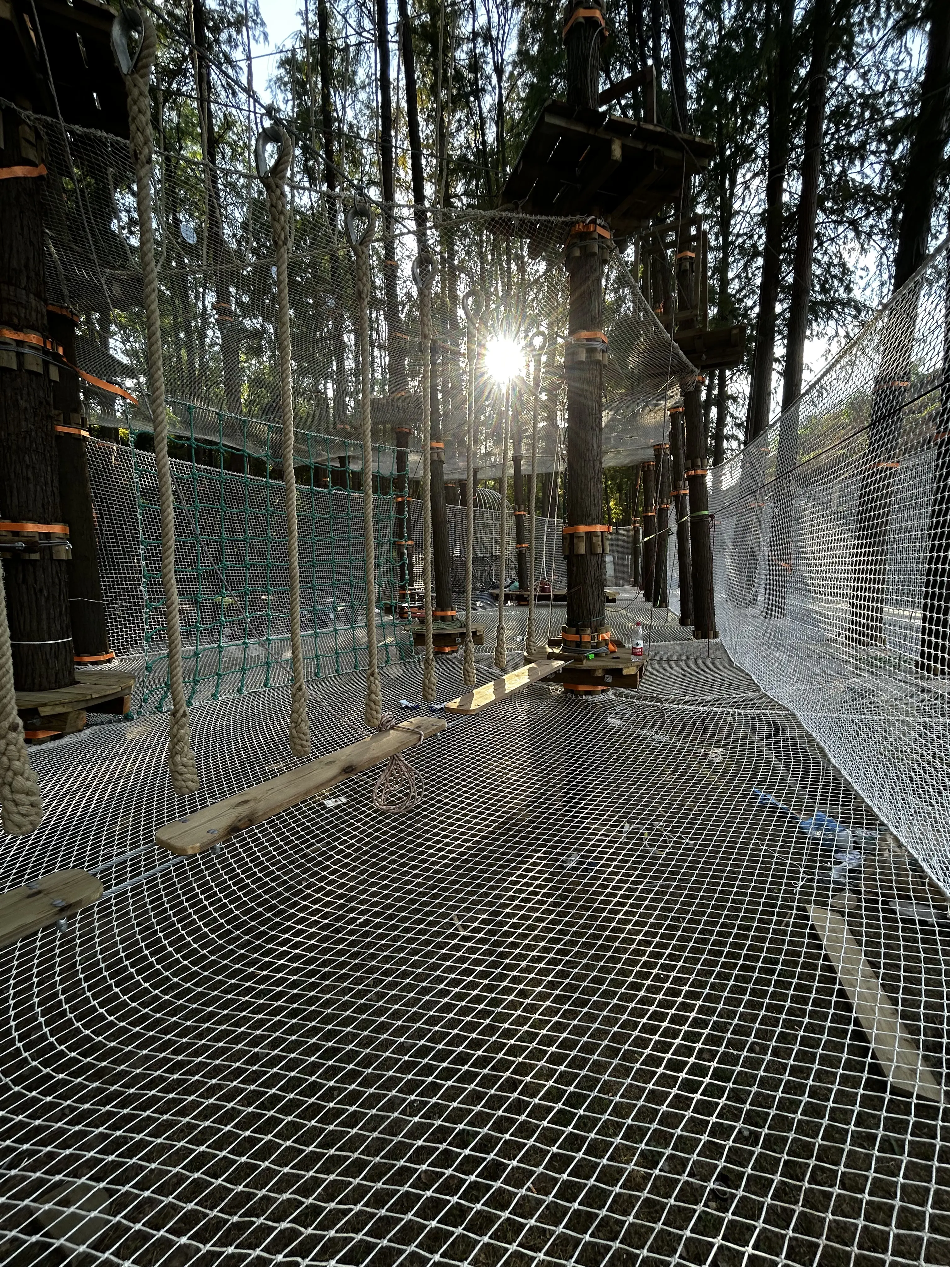 Net pathways and elevated workshops, Shanghai ropes course